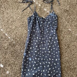 Abercrombie & Fitch Blue polka dot Dress XS